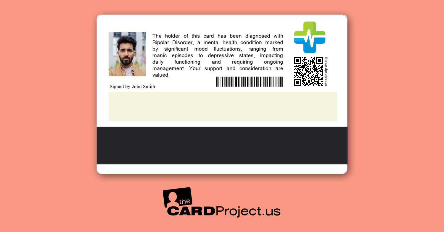 Bipolar Premium Medical Card (REAR)